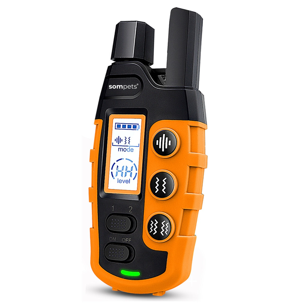 Sompets® Afstandsbediening RS2 – Vervangend Onderdeel voor Anti Blafband – 600m Bereik – Oplaadbaar – Alleen Afstandsbediening - Oranje