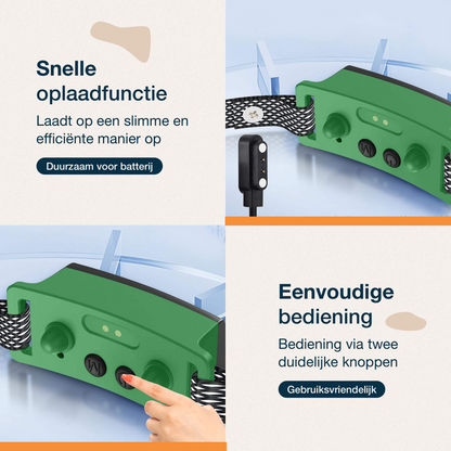 Sompets® Anti Blafband V20 - Anti Blaf Apparaat voor kleine en middelgrote honden - Opvoedingshalsband Zonder Schok - LED-display - Waterdicht - Oplaadbaar