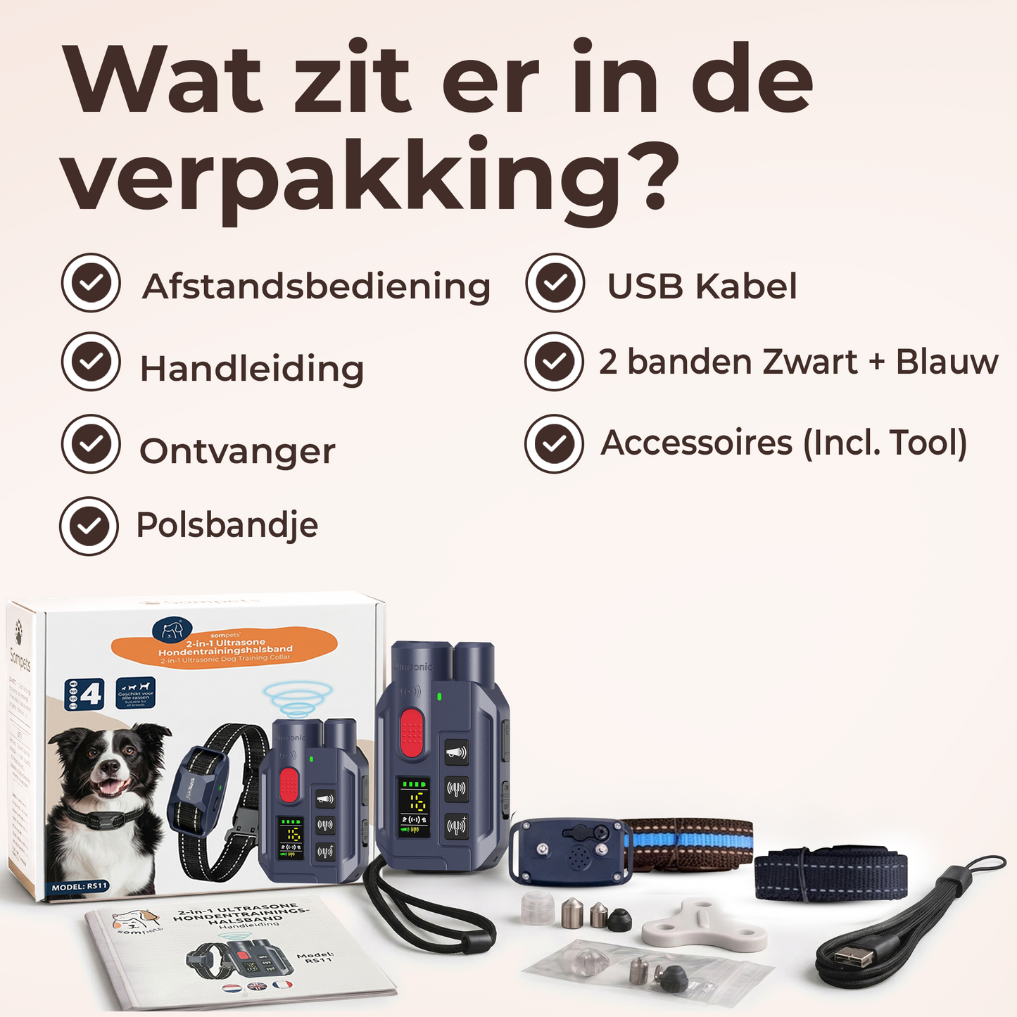 Sompets® RS11 Trainingsband + Ultrasone – Zonder Schok